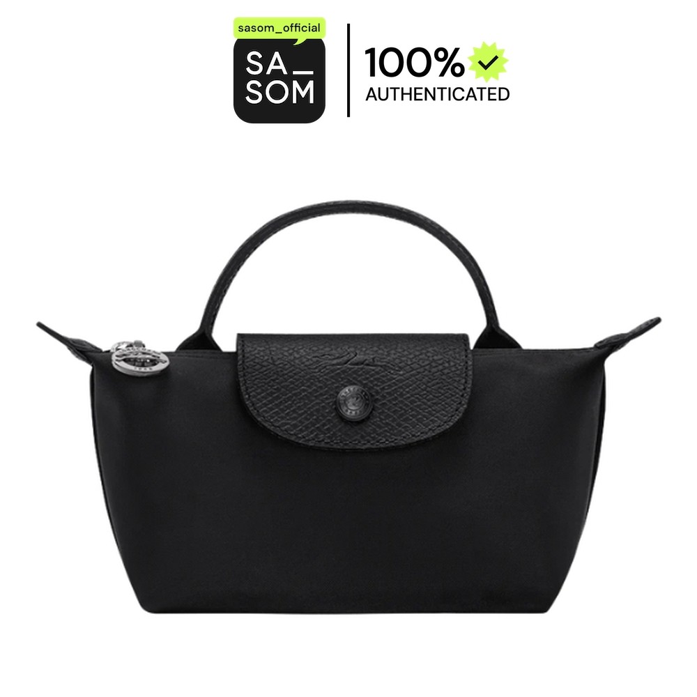 Longchamp Le Pliage One Pouch Black | ของแท้ ตรวจสอบโดย SASOM