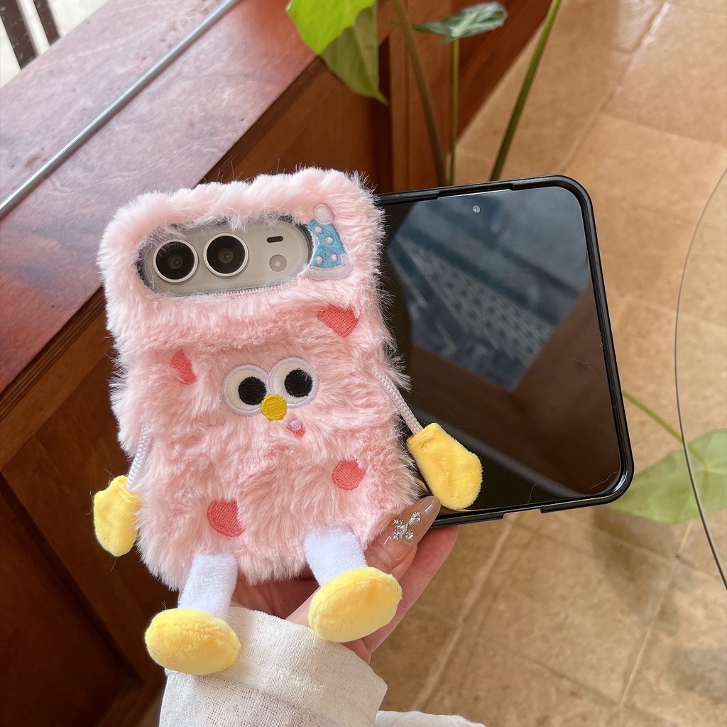 Kawaii Fuzzy ฟองน้ําตุ๊กตาเคสโทรศัพท์สําหรับ iTel A80 A70 A60 A50 A50C A49 A48 A25 Pro A05S A04 4G 5