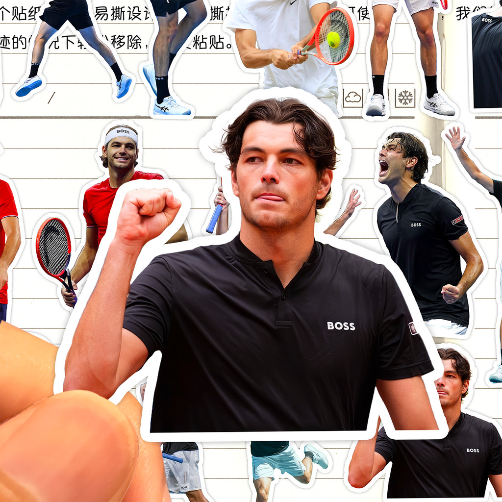 Taylor Fritz Stickers HD กันน้ํานักกีฬาเทนนิสอเมริกัน Taylor Fritz Collection สติ๊กเกอร์ตกแต่ง