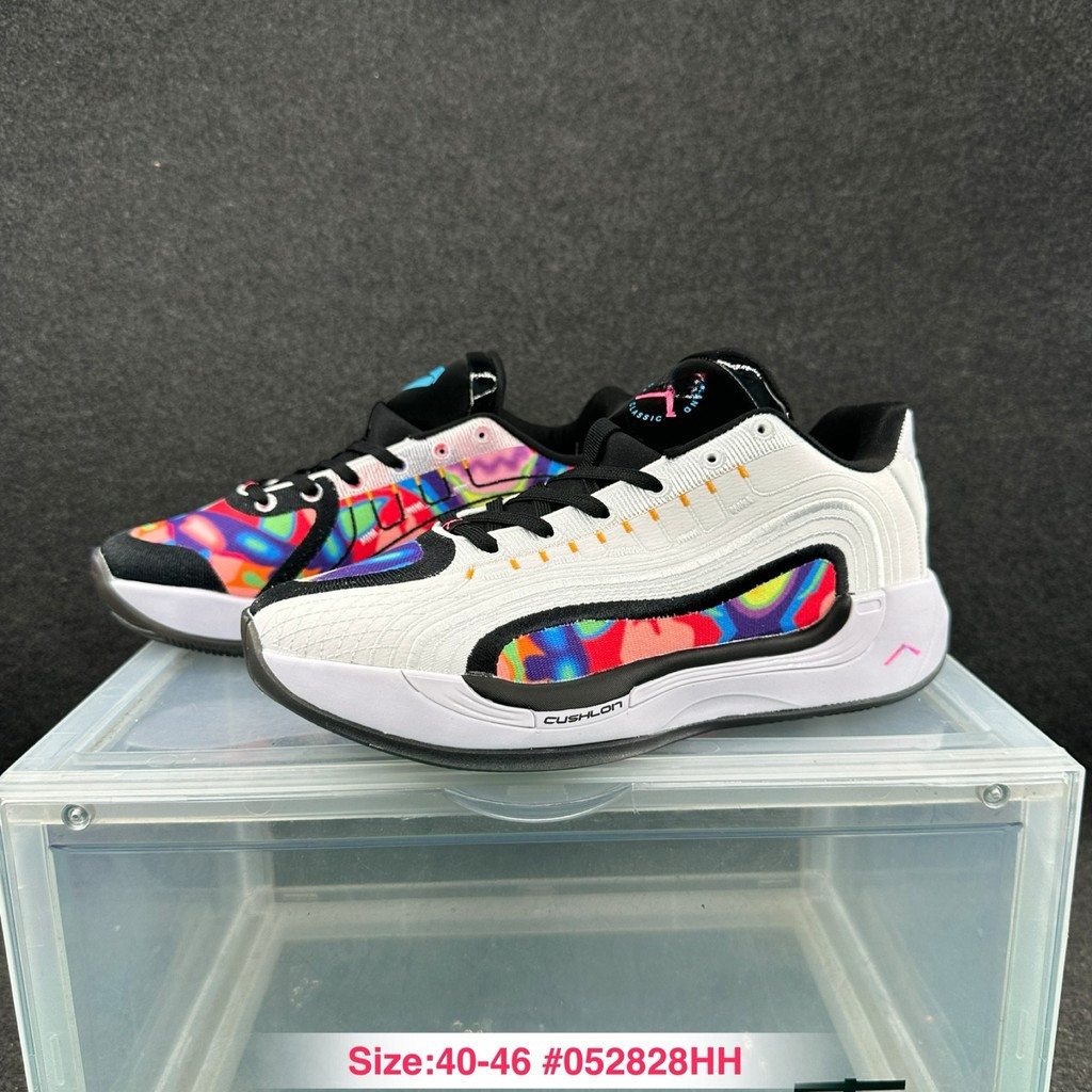 บริษัท-เกรด Luka 4 Dongqiqiqi รุ่นที่ 4 รองเท้ากีฬาผู้ชายกันลื่นทนต่อการสึกหรอ Low-Top Air