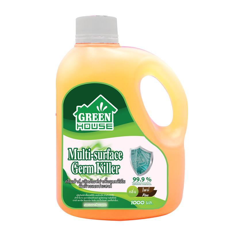 GREENHOUSE น้ำยาฆ่าเชื้อพื้นผิวอเนกประสงค์ (กลิ่นไพน์) ขนาด 1 ลิตร