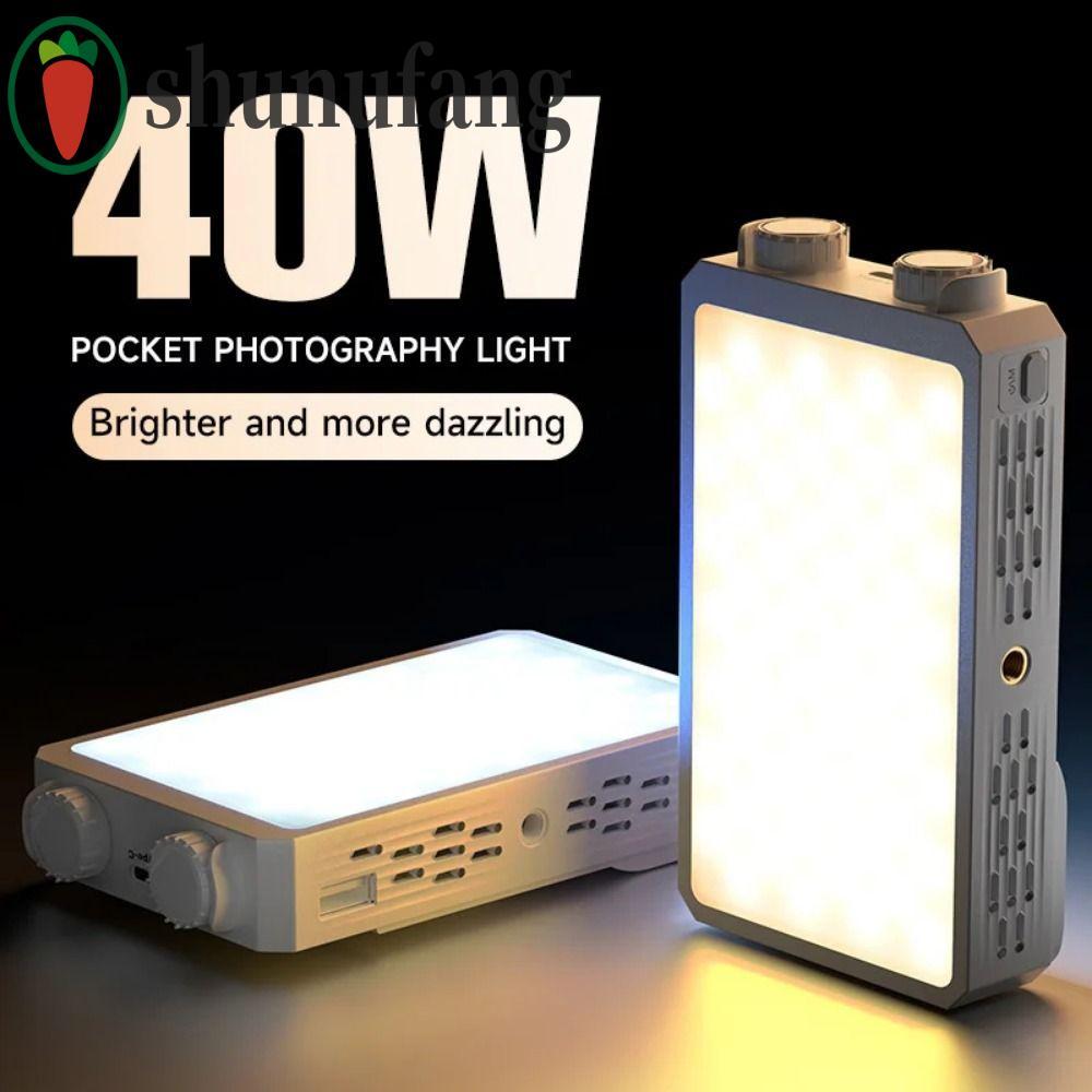 UNUF Mini LED Video Lamp, CRI/TLCI 90+ 4400mAh แบตเตอรี่ RGB LED กล้อง, Multi-functional FX 8 โหมด 4