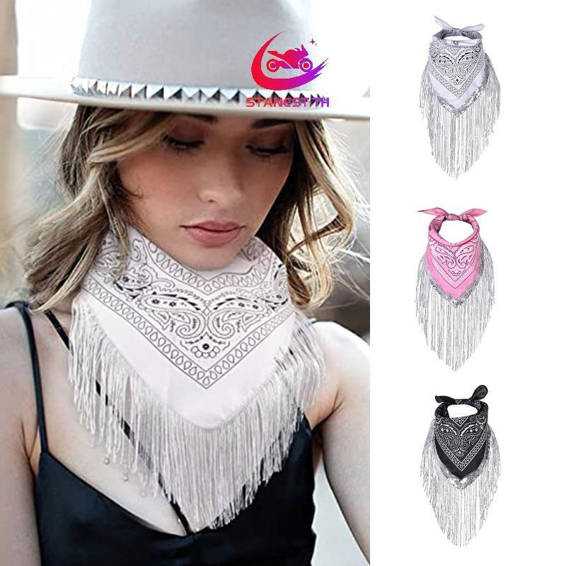 Stanest Cowgirl Bachelorette Bandanas Cowgirl Bandanas เลื่อม Neckerchief Bandanas