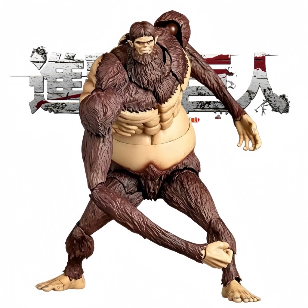 Revoltech Amazing Yamaguchi Attack on Titan Beast Titan Zeke Jaeger PVC Action Figure ของเล่น