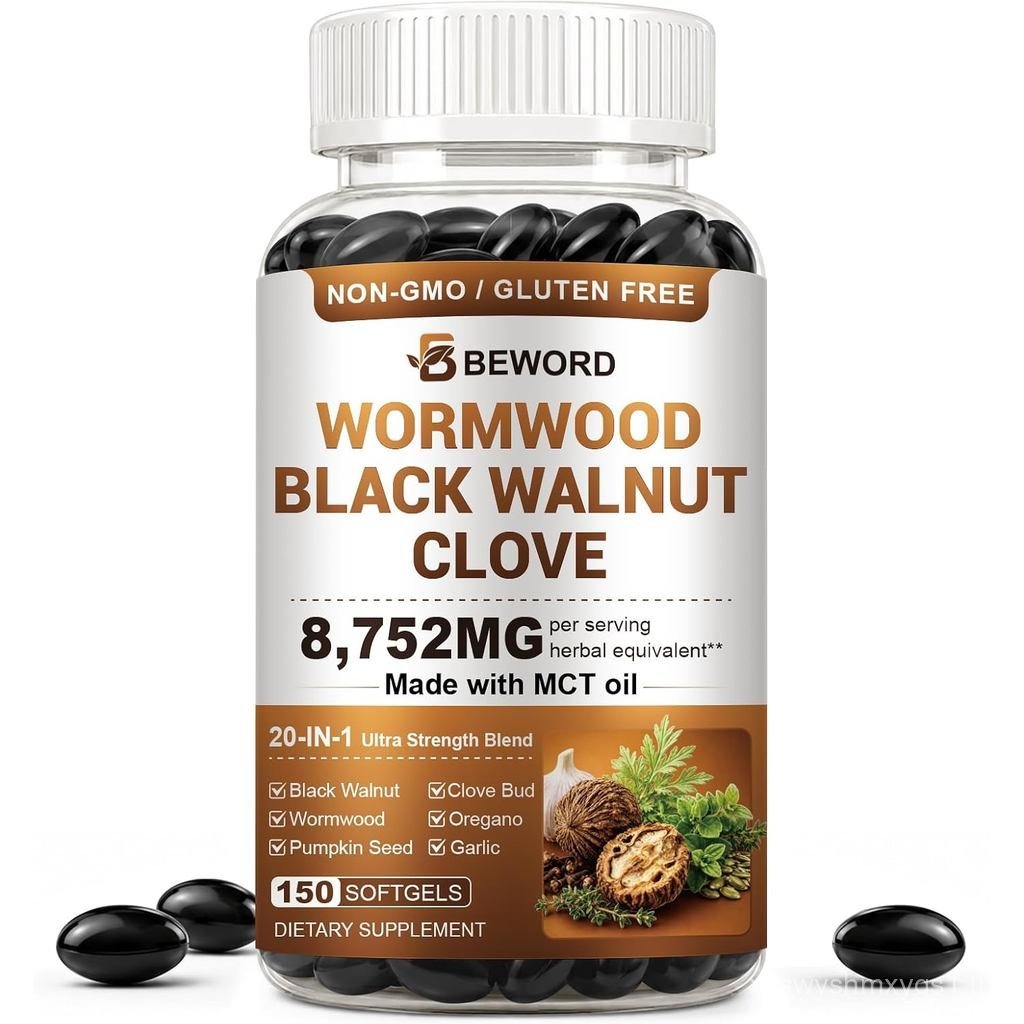 BEWORD 20-in-1 Wormwood Black Walnut Clove Parasite Cleanse