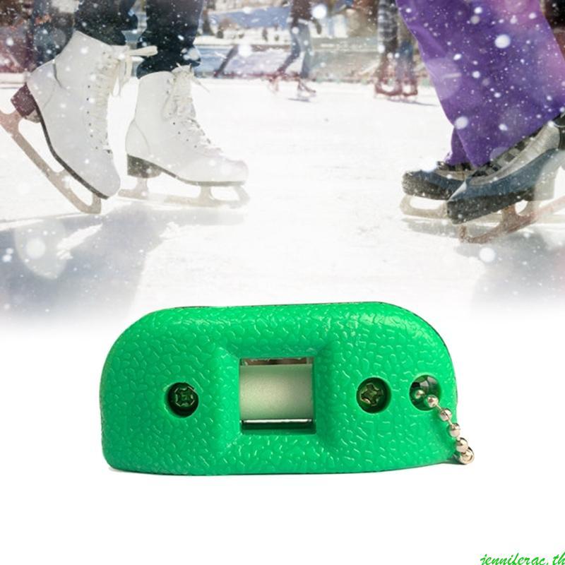 Jenniferac Ice Skate Blade Sharpener Hockey Skate Sharpener แบบพกพาความกว้างปรับ Ice Skate Sharpener