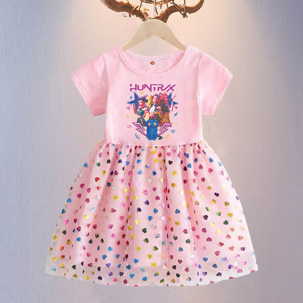 Kids Rumi Mira Zoey kpop Huntrix Dress Super Soft for Girls Concerts and Fashion Girls Dress