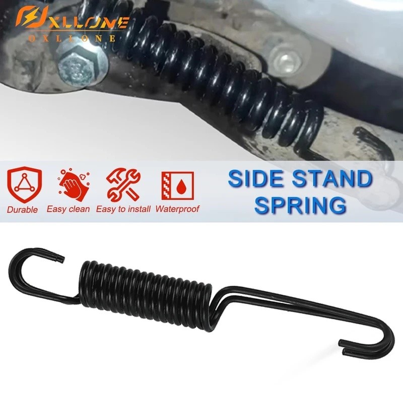 FIT สําหรับ Kawasaki W650 W 650 w650 2000 2001 รถจักรยานยนต์สแตนเลส Kickstand ขาตั้งสปริงชุด