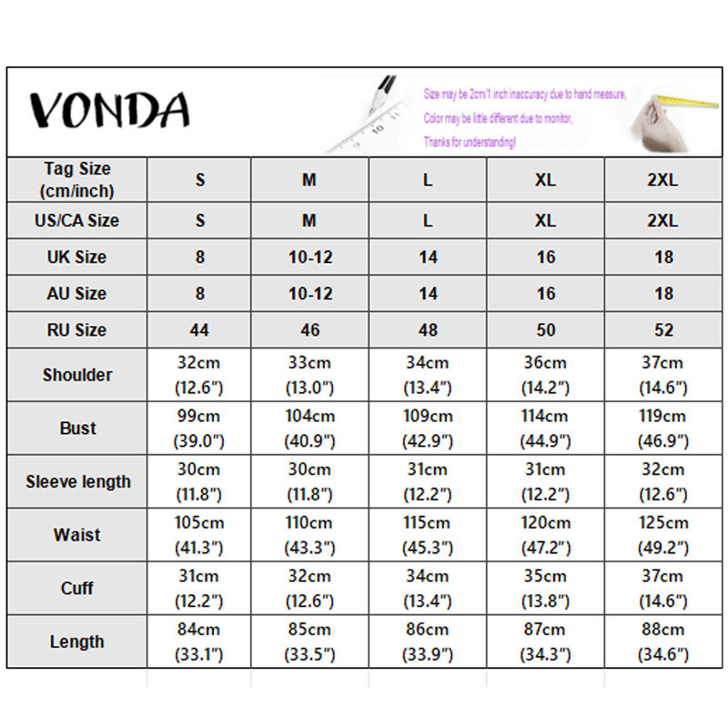Vonda ผู้หญิงเกาหลี Girlish Comfort Retro ลายสก๊อตทอตกแต่งปุ่มเดียวรอบคอ Peter Pan Collar พัฟแขนสั้น Ruffle หลวมชุดสาย — صورة 2