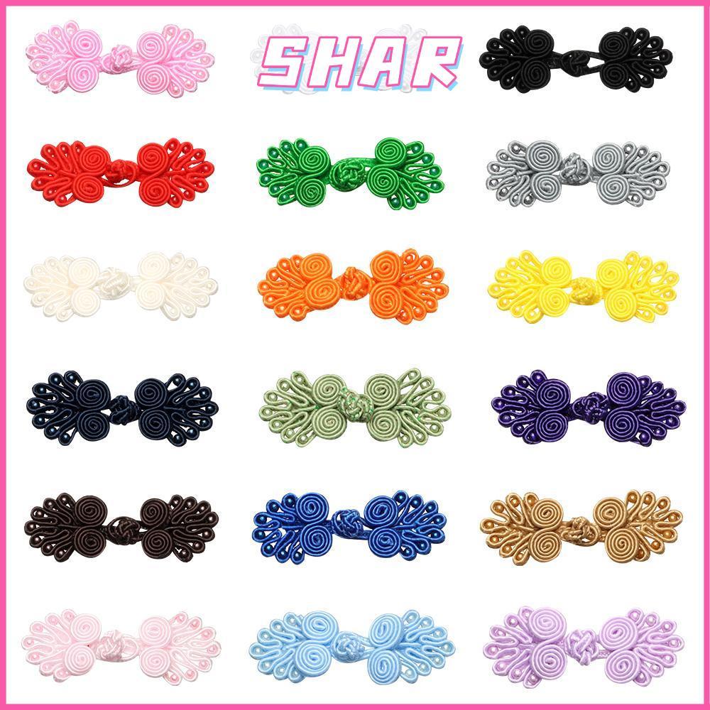 SHAR 5 ชิ้นปุ่มCheongsam Handcraft คําเชิญ DIY Knot Fastener
