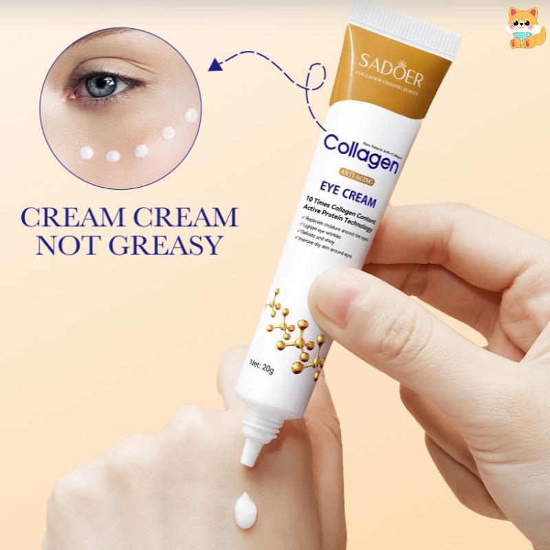 [VI] SADOER Collagen Eye Cream Skincare Anti Dark Circles Eye Bags Firming Moisturizing Skincare Eye