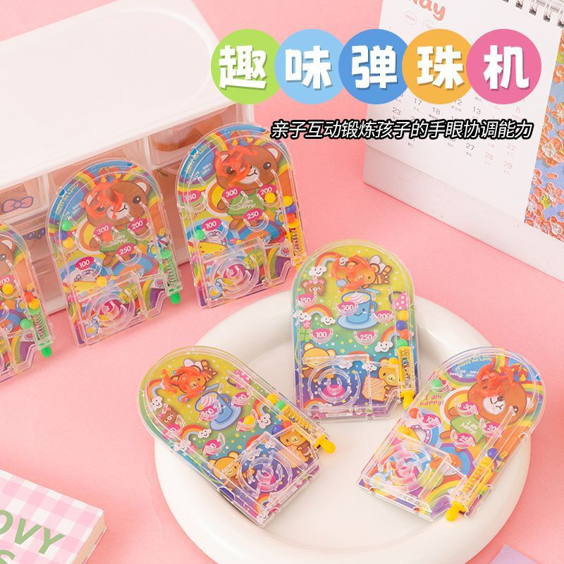 Medium Pinball Disc Score Machine Creative Childrens Pinball Board Game การ์ตูนคอนโซลเกมมือถือของเล่