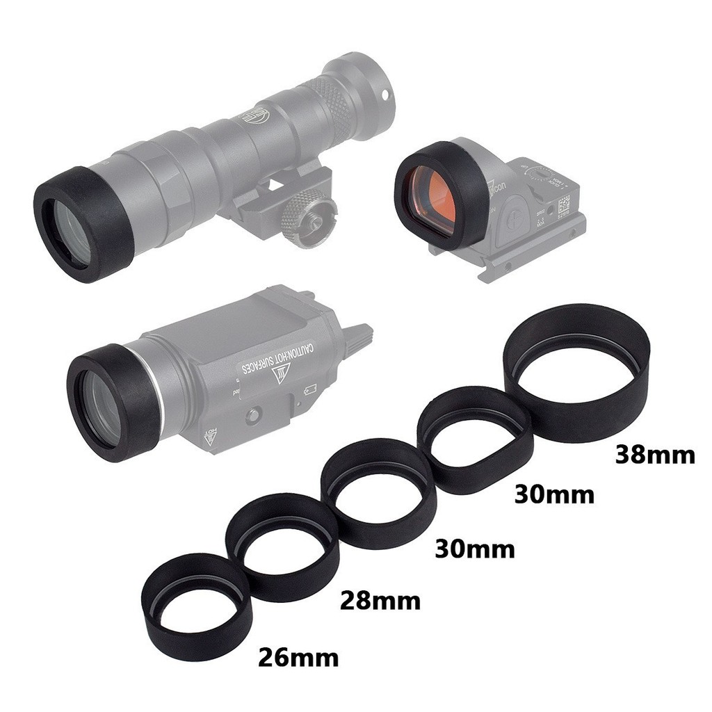 พร้อมส่ง จัดส่งรวดเร็ว [ฝาครอบป้องกันไฟฉาย/จุดสีแดง] T1/T2/X300V/X400V/SRO/MRO ไฟฉาย Baffle Riot Pro