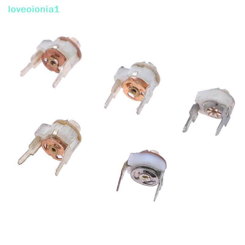 loveoionia1 5PCS 5MMเซรามิคTrimmer CapacitปรับCapacitor TrimmerตัวแปรเซรามิคCapacitor 3PF 5PF 10PF 2
