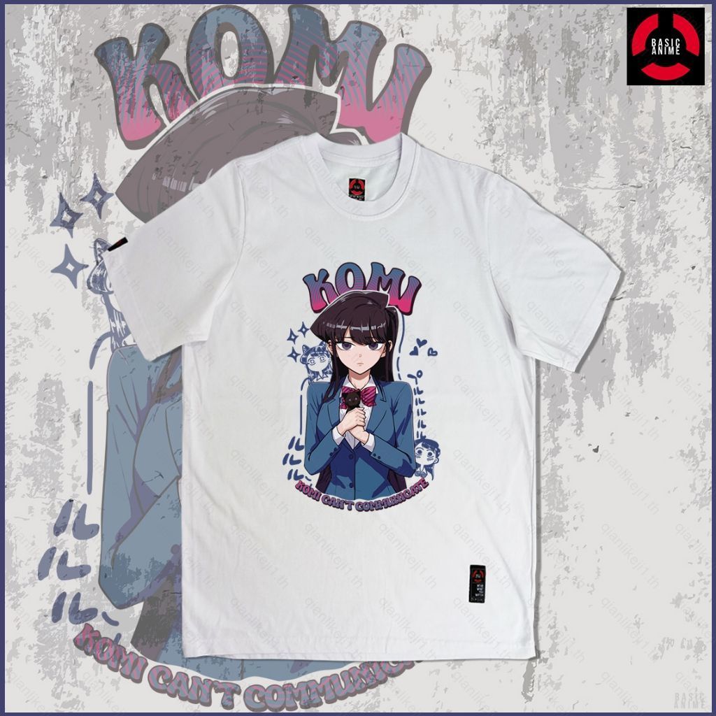 Komi Cant Communicate Shoko Komi เสื้อยืดฤดูร้อนอะนิเมะแขนสั้นด้านบน