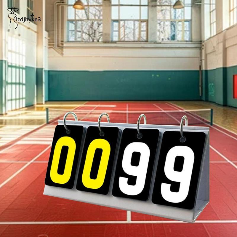 [lzdjhyke3] Number Score Board น้ําหนักเบา Manual Score Flip Cards Score Flipper สําหรับกิจกรรมกลางแ