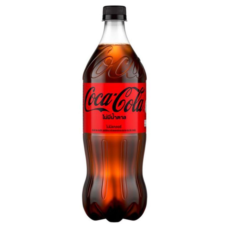 โค้กไม่มีน้ำตาล 1ลิตร Coke Soft Drink Zero Sugar 1lt.