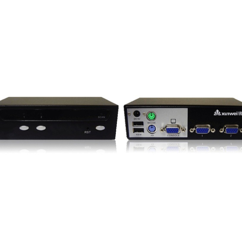 Kvm Switcher vga hdmi Two In One Out 16-Channel พร้อมรีโมทคอนโทรลหลายคอมพิวเตอร์ KVM Seamless Switch