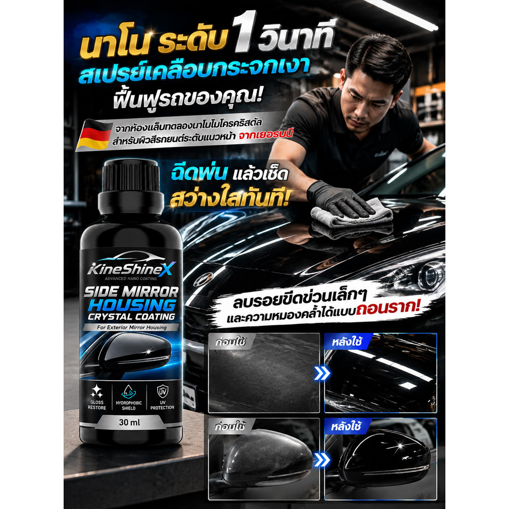 🚀พร้อมส่ง🚀 รถยนต์/เพิ่มความเงา | JC-นาโนระดับเพิ่มความเงา ฟื้นฟูรถยนต์ทุกประเภท ใช้ง่าย ไม่ทำลายสี เพิ่มความเงางามให้รถคุณ ขายดี ส่งฟรี