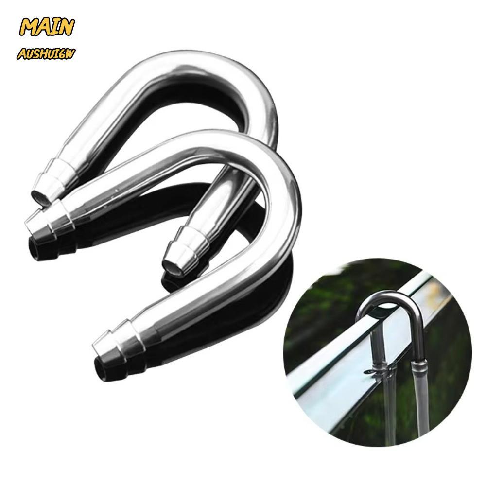 MAINAUSHUI6W Aquarium Airline Connector,สแตนเลสสตีลกันสนิม Air Tube Connector,U รูปร่าง Diffuser ใช้