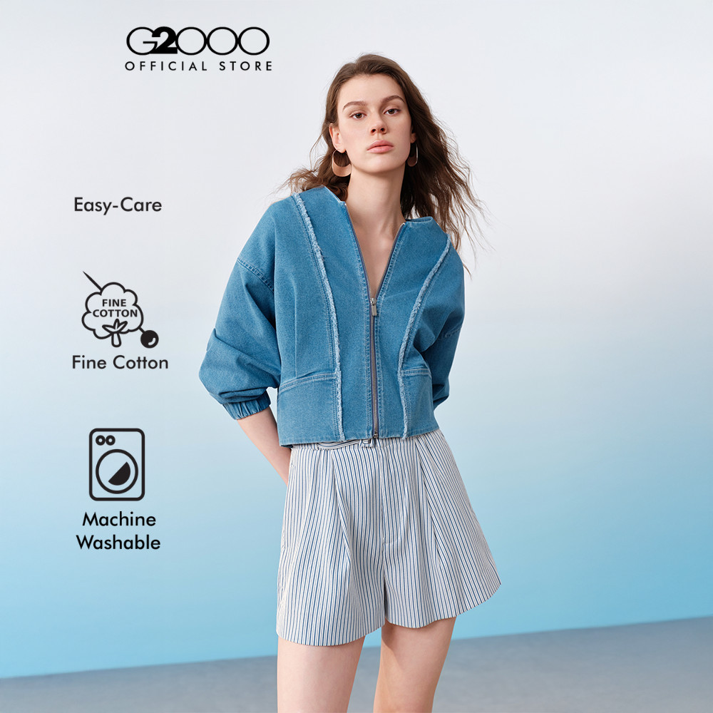 G2000 เสื้อแจ็คเก็ตสำหรับผู้หญิง ทรง Relaxed Fit รุ่น 61283030
