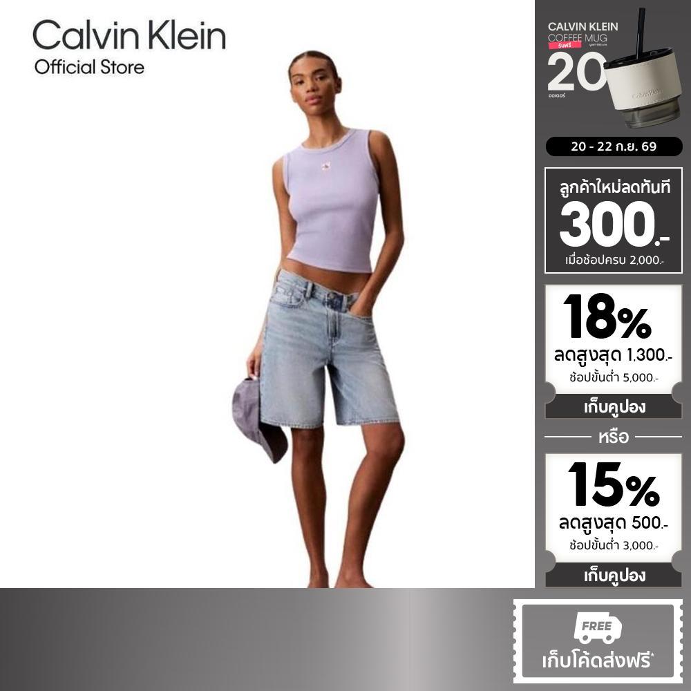 CALVIN KLEIN เสื้อกล้ามผู้หญิง Cotton Stretch Rib Tank รุ่น 47C201G VBK-สีม่วง