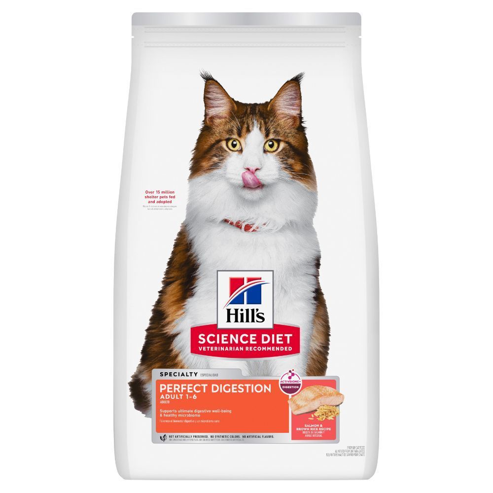 Hill's Science Diet Perfect Digestion طعام قطط بالسلمون 1.5 كغ