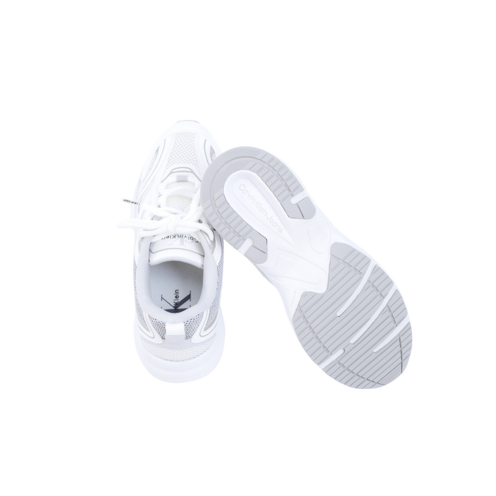 CALVIN KLEIN حذاء رياضي نسائي Chunky Mesh Runner — أبيض — صورة 4