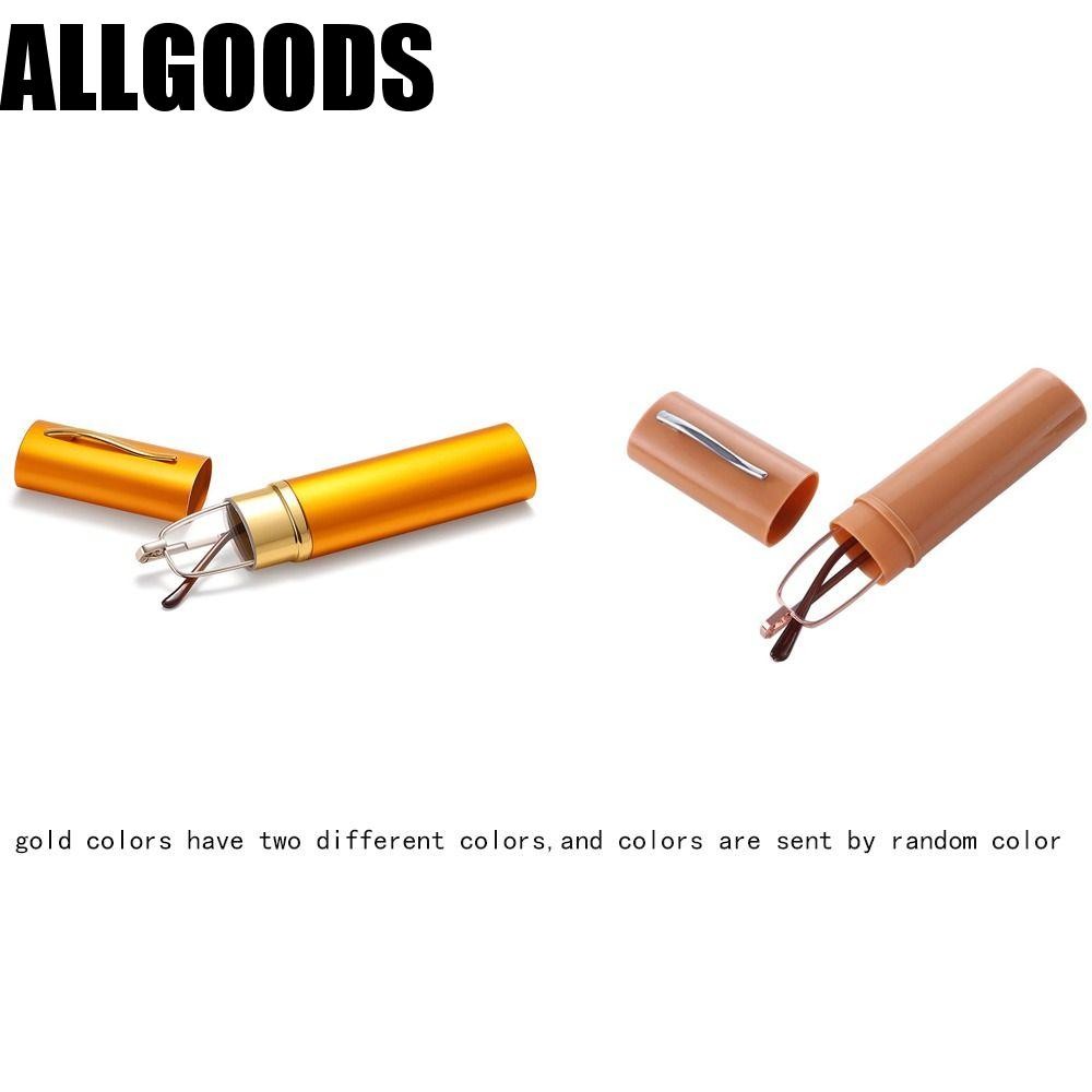 Allgoods Men's Reading Glasses, Portable Fashion Design with Metal Frame, Ultralight Eyewear for Off