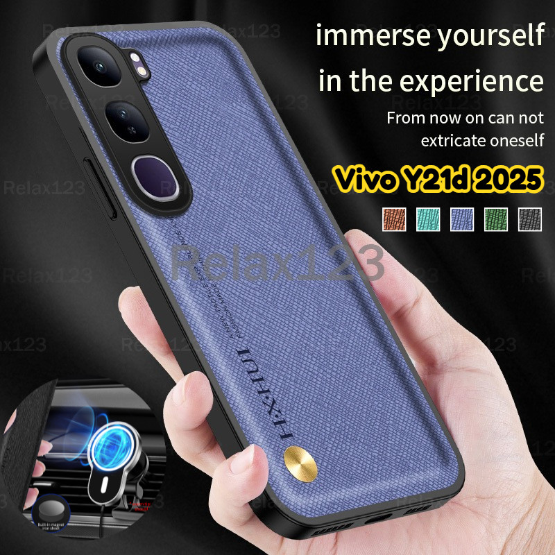 สําหรับVivo Y21d 5G 2025 VIVO Y21D VivoY21d Vivo y21d Y 21 d Y21d 21Yปลอก2025 CROSSหนังแม่เหล็กเคสโท