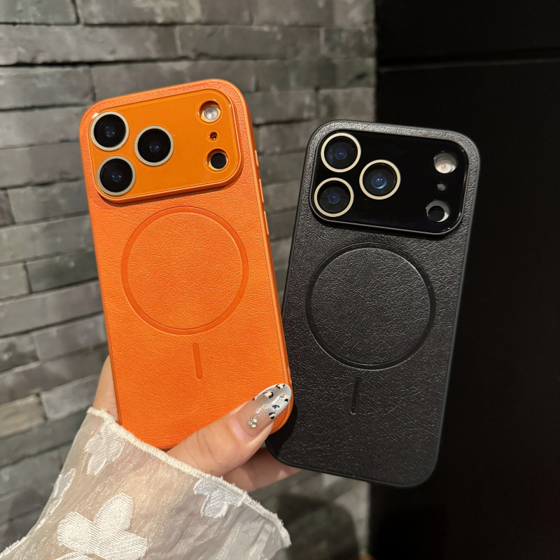 ดึงดูดแม่เหล็ก เคสไอโฟน 17 pro max 16 pro max เคส iPhone 13 15 16 14 pro max 17 17 pro เคสไอโฟน 15 pro max 13 pro max case 16 pro 15 pro 14 pro 13 pro 17 air เคสโทรศัพท์ กันกระแทก หนัง ด้วยฟิล์มเลนส์