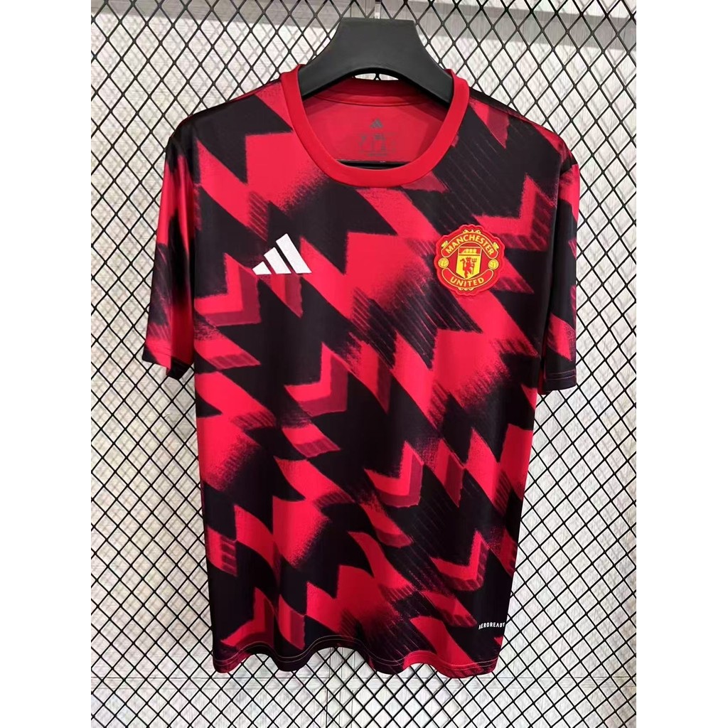 เสื้อยืดกีฬาก่อนฝึกซ้อม Manchester League ขนาด S-4XL แห้งเร็ว