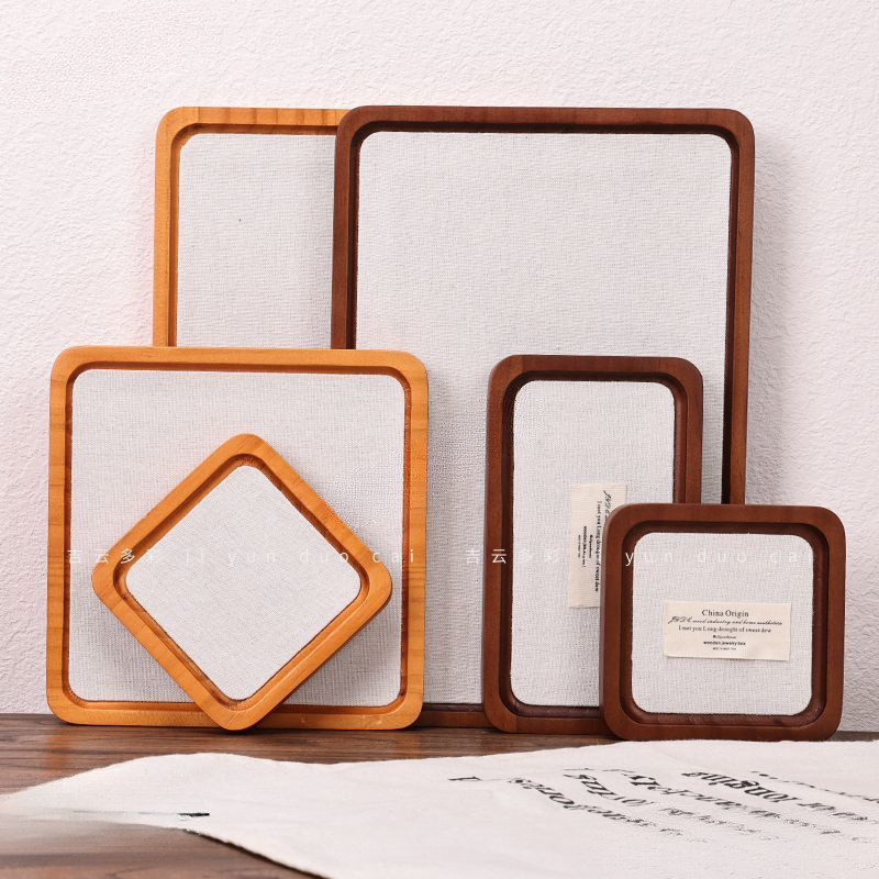 High-End ไม้เนื้อแข็ง Wenwan ถาดเครื่องประดับแหวนสร้อยข้อมือสร้อยคอดูถาดเครื่องประดับ Desktop Storag