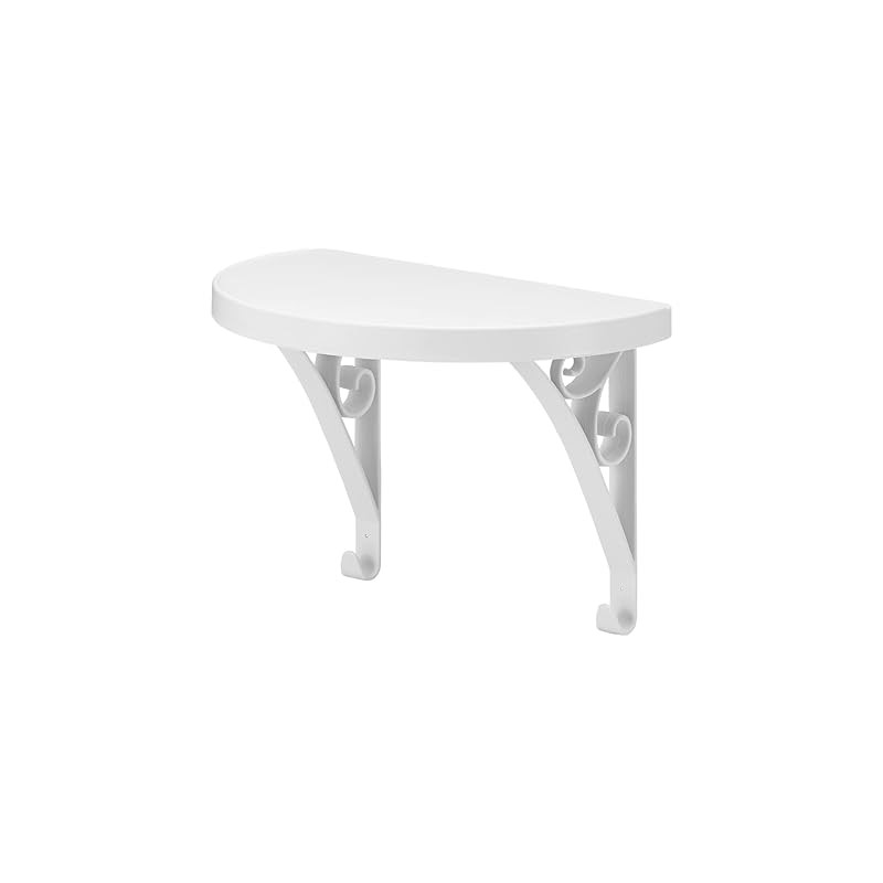 Like-it Laundry Storage Towel Bar Shelf (Round) SSR-02, White, approximately W22 x D14 x H15.5 cm, m