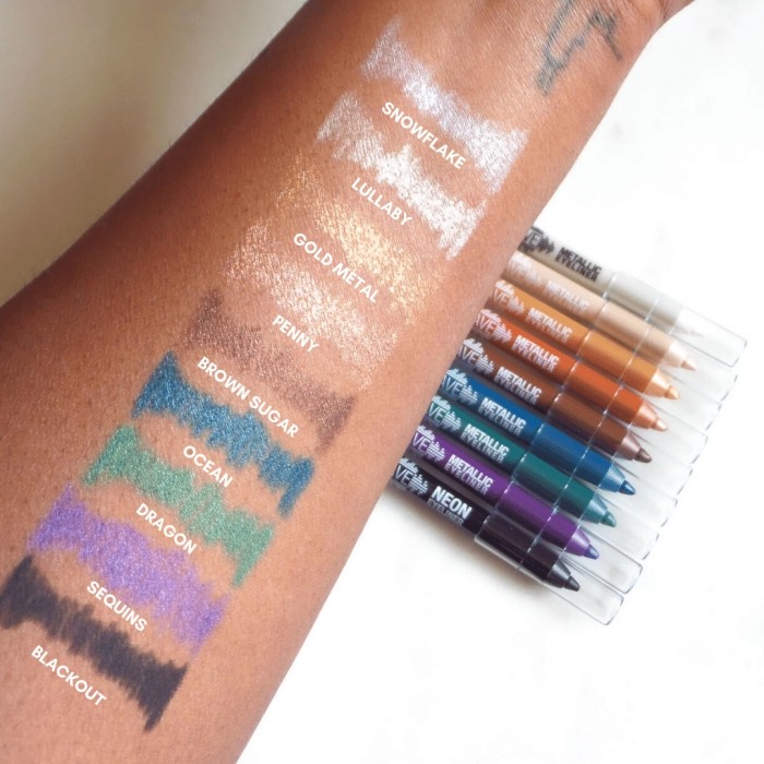 ประกันภาษี LA LA GIRL Shockwave Metallic Los Angeles GIRL ปากกาเจลอายไลเนอร์เมทัลลิก