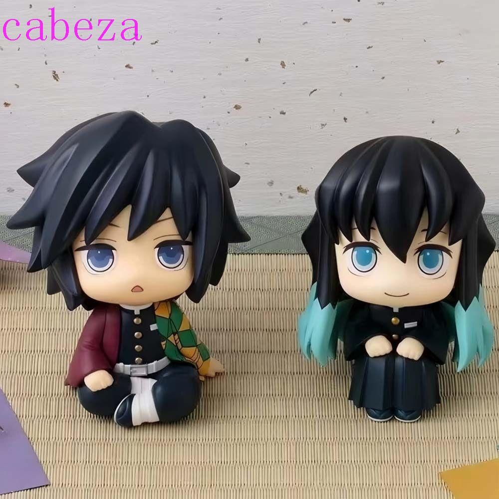 CABEZA Demon Slayer ตัวเลข,รุ่น Q PVC ตุ๊กตา Tokitou Muichiro รุ่น, ตกแต่งบ้านอะนิเมะอุปกรณ์ต่อพ่วงค