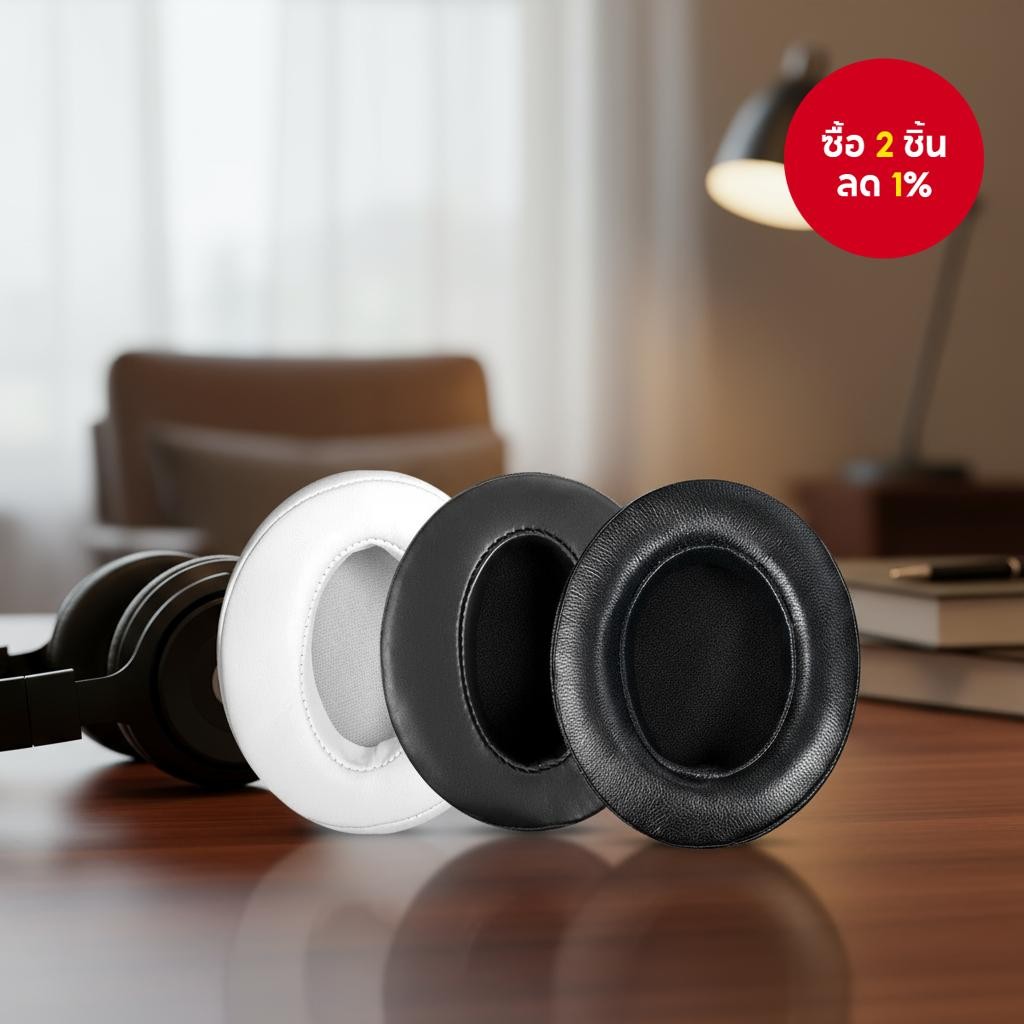 แผ่นรองหูฟังแบบนุ่มสําหรับ Sennheiser HD4.50BT, HD4.50BTNC, HD4.40BT, HD4.30G, HD4.20S, HD458BT, HD4