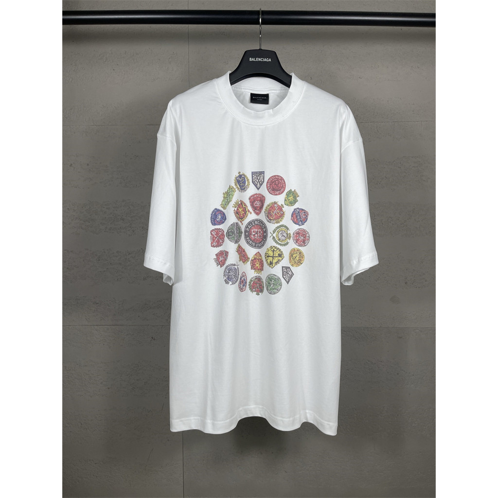 Street Style Men and Women Casual T-shirts Colourful pattern Short Sleeve Tops