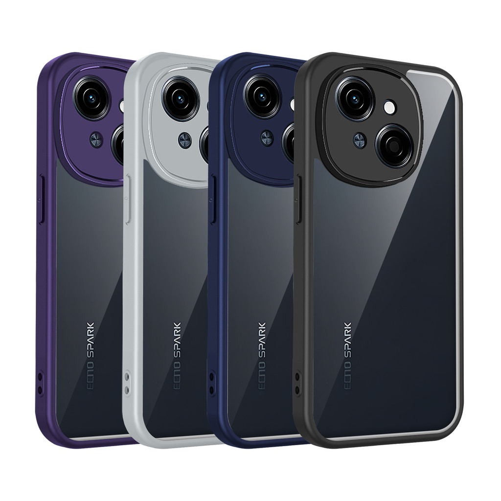 เคส Tecno Spark Go 1S Spark Go 1 Spark Go 2025 ปลอกหรูหรา Frosted โปร่งใสสําหรับ Tecno Spark Go 1S เ