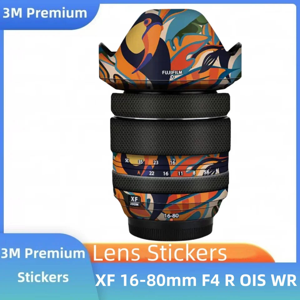 XF 16-80 F4 R OIS WR Decal ไวนิลห่อฟิล์มกล้องเลนส์สติกเกอร์ป้องกันสําหรับ Fuji Fujifilm XF16-80 16-8