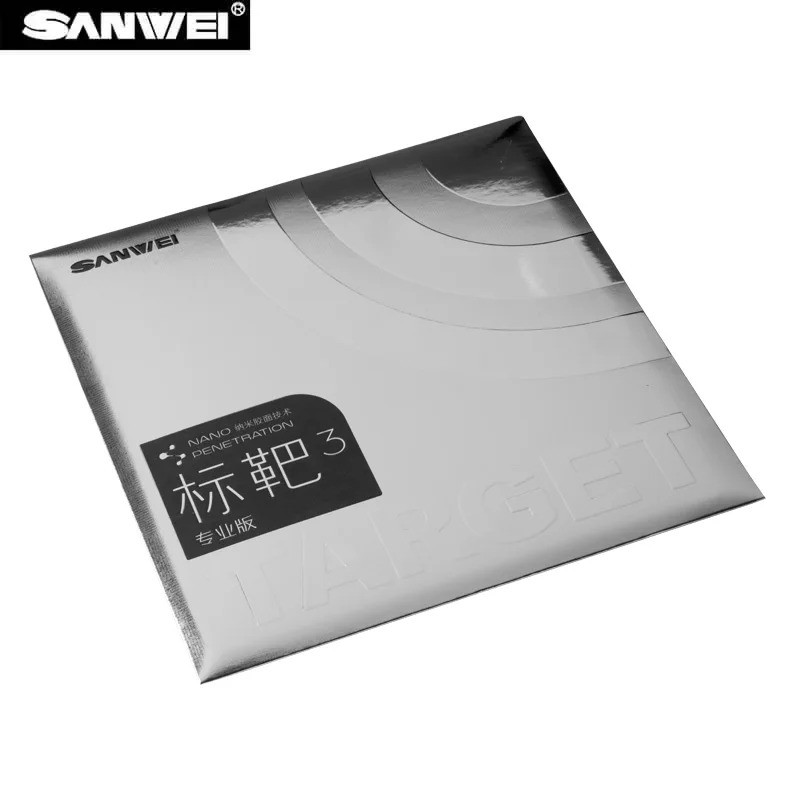 ยางปิงปอง Sanwei Target Pro 3 แบบ.nano insert สำหรับการเล่นสไตล์โจมตีที่เหนียวแน่น