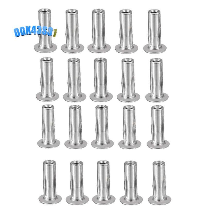 dgk43s31M5 Multi-Grip Rivet Nuts, 20 ชิ้นเกลียวใส่ 304 สแตนเลส Plus Nuts Construction Fasteners สําห