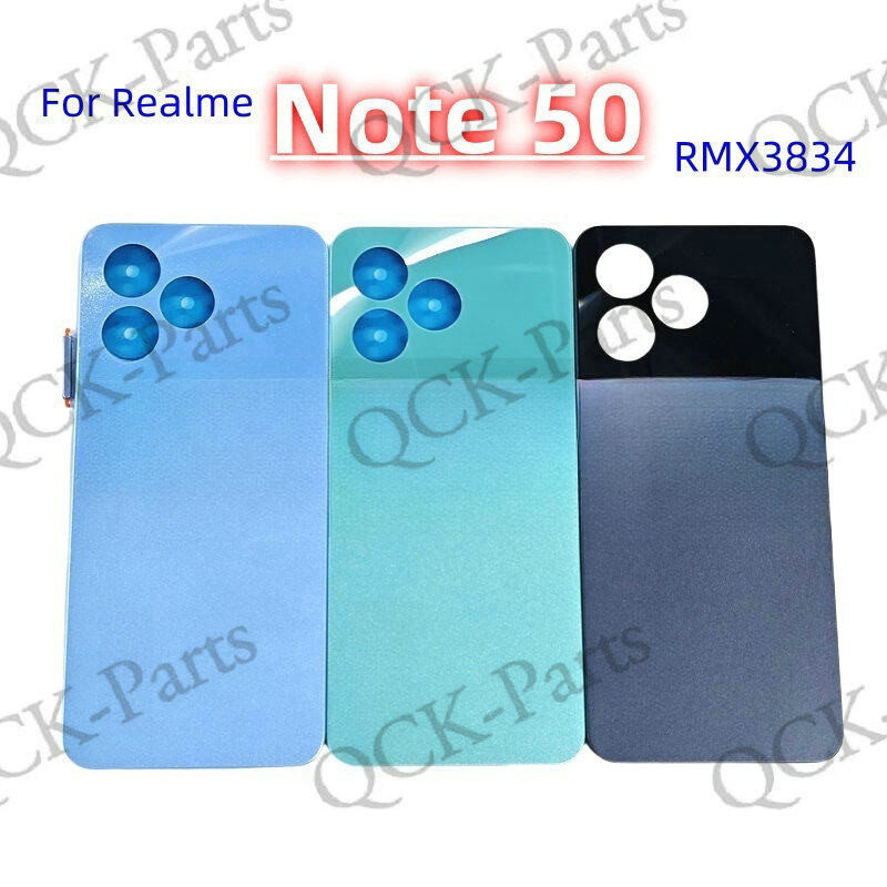 สําหรับ เรียลมี บันทึก 50 RMX3834 แบตเตอรี่ประตูด้านหลังกรณีกลับที่อยู่อาศัยพร้อมกรอบชิ้นส่วนเปลี่ยนเลนส์