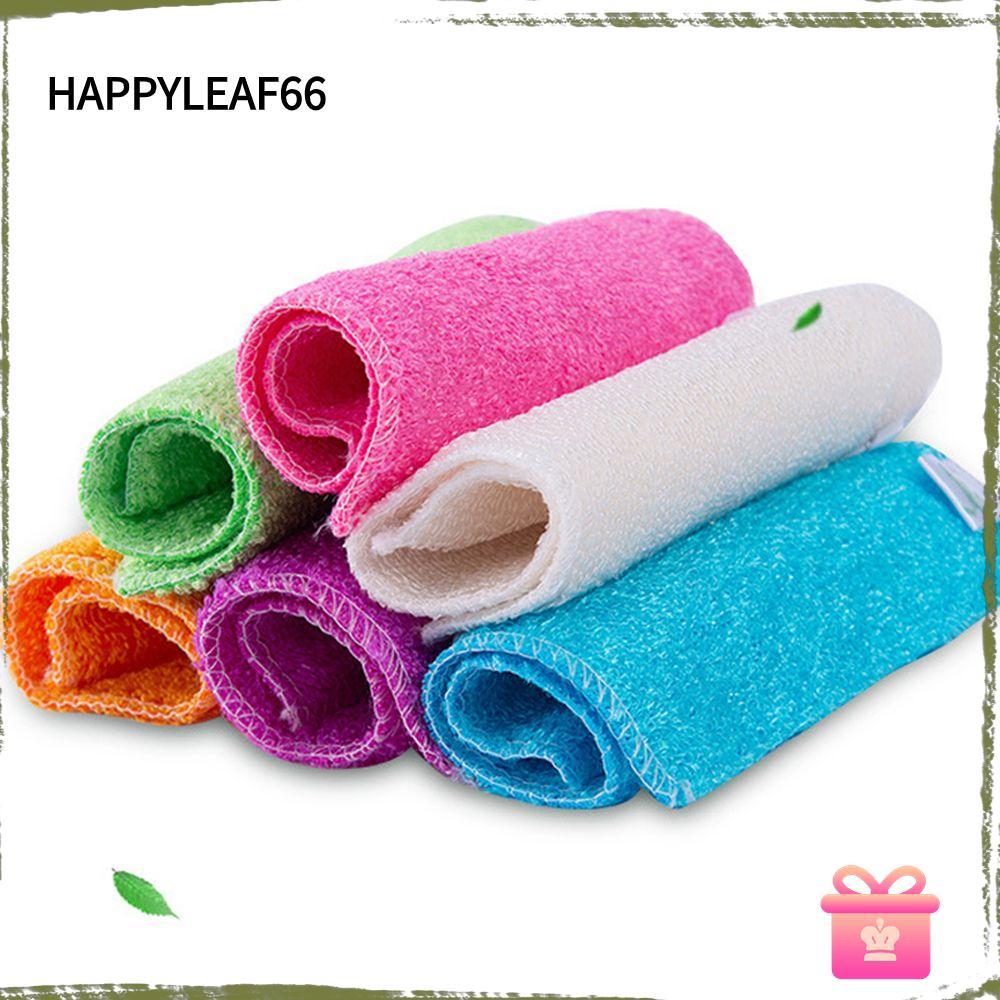 HAPPYLEAF66 1/5PCS ทําความสะอาด Rags ในครัวเรือน Anti-grease Kitchen & Dinning ซักผ้าผ้าเช็ดตัว
