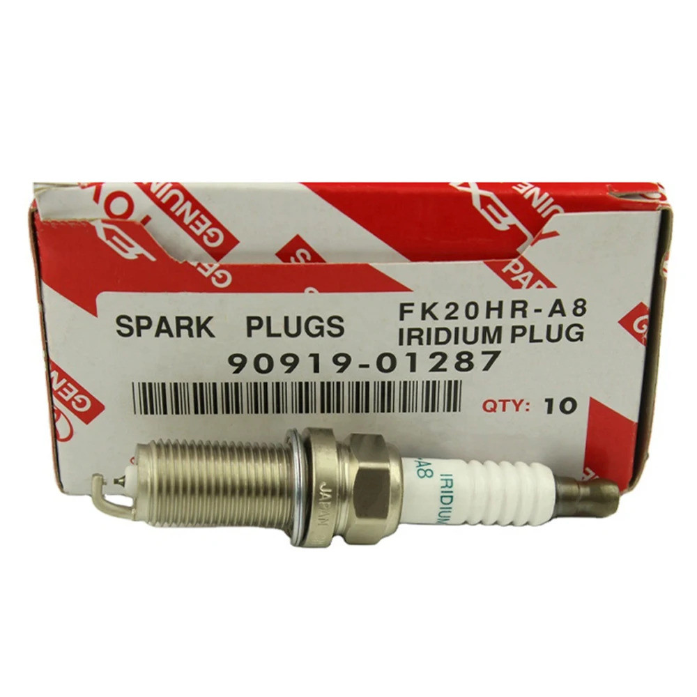 90919-01287 FK20HR-A8 4/6pcs Dual Iridium Spark Plug สําหรับ Toyato 4Runner Rav4 Sienna Hiace Prado 