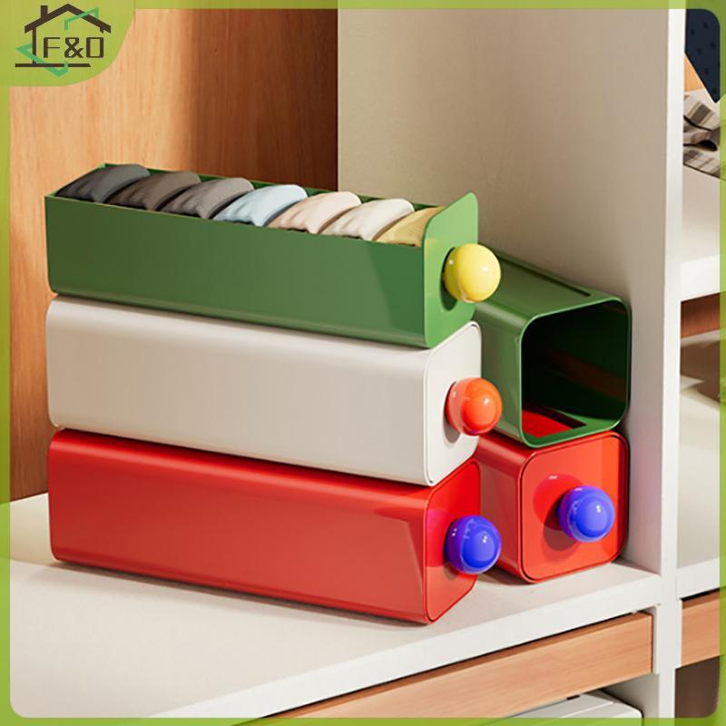 F&O 1PC Wall Mount ถุงเท้ากางเกงจัดเก็บประหยัดพื้นที่กางเกง Organizer สําหรับตู้เสื้อผ้าตู้ห้องนอนชุดชั้นในกล่องเก็บ.