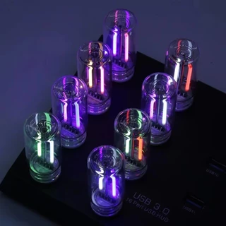 ไฟกลางคืนแบบพกพา HY8818 เป็นหลอดไฟ LED ขนาดเล็กที่เชื่อมต่อผ่านพอร์ต USB มาพร้อมสวิตช์สัมผัสและฟังก์ชันหรี่แสงได้