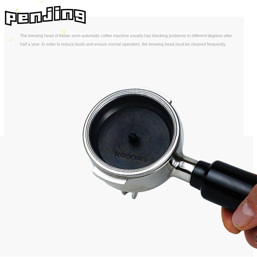 PENJING Backflush Disk, Rubber 50mm Blind Filter, แผ่นทําความสะอาดสีดําสําหรับ Breville สําหรับกาแฟเ