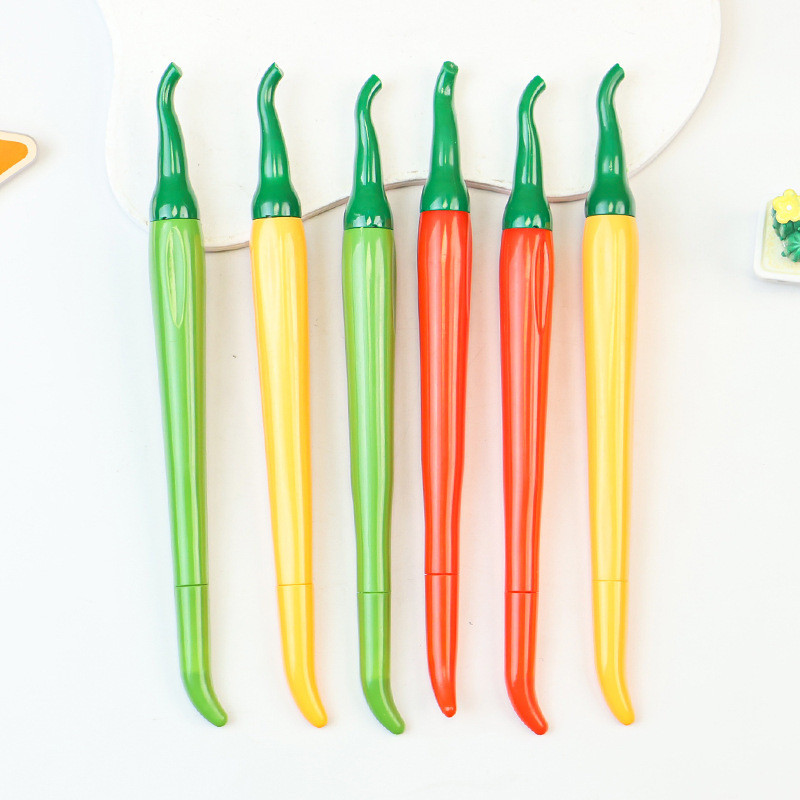 ปากกาเจล-สไตล์เกาหลี พริกชี้ฟ้าจําลอง. เรียบ แห้งเร็ว-ดํา-0.5มม - รูปที่ 3