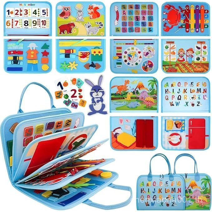 เด็กการเรียนรู้คณะกรรมการปริศนา Montessori สไตล์ใหม่ขายร้อน Early Education การพัฒนาสติปัญญา Felt Bu